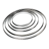 Cercle  à tarte diam.32 cm inox 18/10 bords roulés H27mm