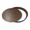 Tourtière perforée diam. 32 x 2,8 cm fond mobile anti-adhérant