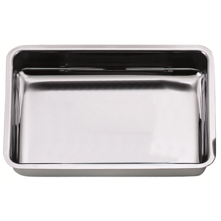 Plat à gratin rectangulaire Uni inox - 30x21 cm