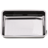 Plat à gratin rectangulaire Uni inox - 37,7x25,5 cm
