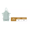 Tablier Valet cuir bourbon doré - L80 cm