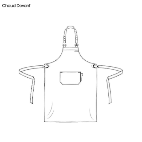 Tablier Valet cuir bourbon doré - L80 cm