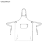 Tablier Valet cuir bourbon doré - L80 cm
