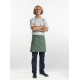 Tablier chef Base Moss vert mousse Apron L45 cm Chaud Devant