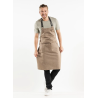 Tablier Valet Forene denim beige forme Bavette - L90 cm