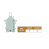 Tablier Valet Forene denim beige forme Bavette - L90 cm