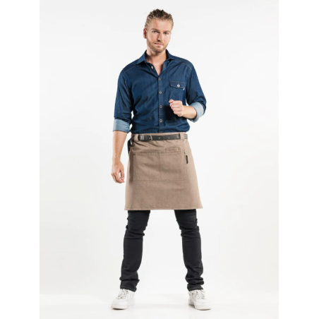Tablier chef Forene denim beige - L50 cm