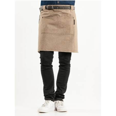 Tablier chef Forene denim beige - L50 cm