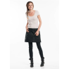 Tablier chef Cavy noir imperméable - L40 cm