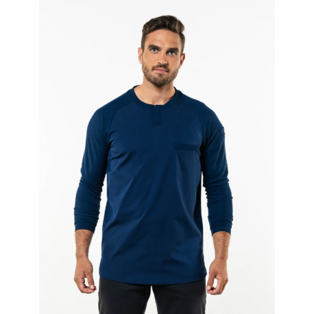 T-shirt Valente UFX Manches longues - col. bleu marine Chaud Devant