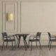 Fauteuil Paris extérieur empilable en polypropylène - Noir