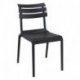 Chaise Helen en polypropylène empilable col. Noir