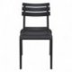 Chaise Helen en polypropylène empilable col. Noir