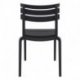 Chaise Helen en polypropylène empilable col. Noir