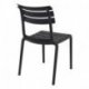 Chaise Helen en polypropylène empilable col. Noir
