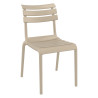 Chaise Helen en polypropylène empilable col. Taupe