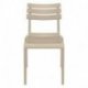 Chaise Helen en polypropylène empilable col. Taupe