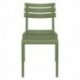 Chaise Helen en polypropylène empilable col. Vert Olive
