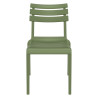 Chaise Helen en polypropylène empilable col. Vert Olive