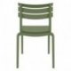 Chaise Helen en polypropylène empilable col. Vert Olive