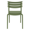 Chaise Helen en polypropylène empilable col. Vert Olive