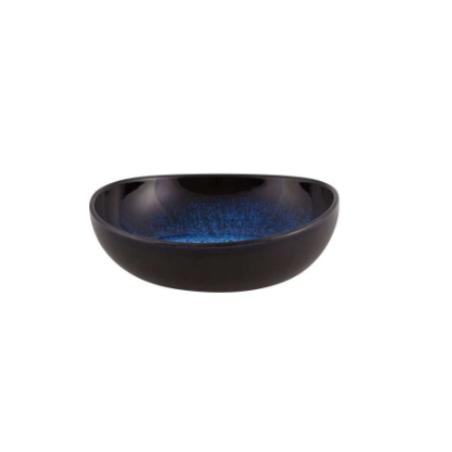 Coupelle Floral Scent 17cm grès bleu