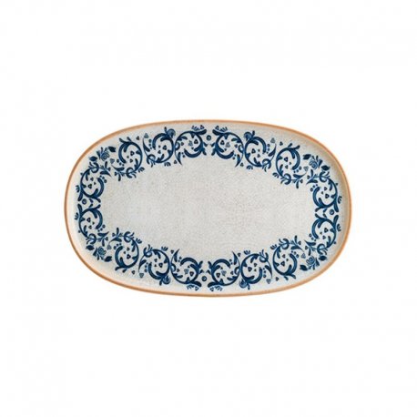 Assiette ovale Viento porcelaine - Ø34 cm