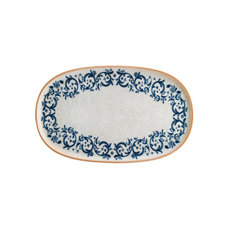 Assiette ovale Viento porcelaine  - Ø34 cm