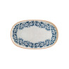 Assiette ovale Viento porcelaine  - Ø34 cm