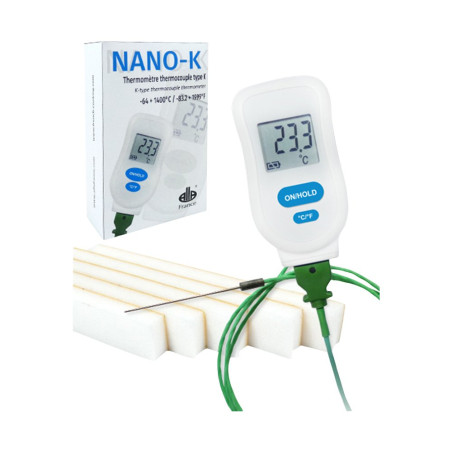 Kit cuisson sous-vide type K - étendue -64 + 1400°C - sonde en inox Ø1x60 mm - câble 120 cm
