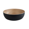 Saladier bol mélamine Frida noir décor bois diam.30cm 4,7L
