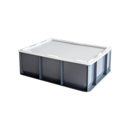 Couvercle blanc pour demi bac à pâtons - 400x300x300 mm