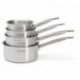 Lot de 4 casseroles inox Prim'Appety - ∅14,16,18,20