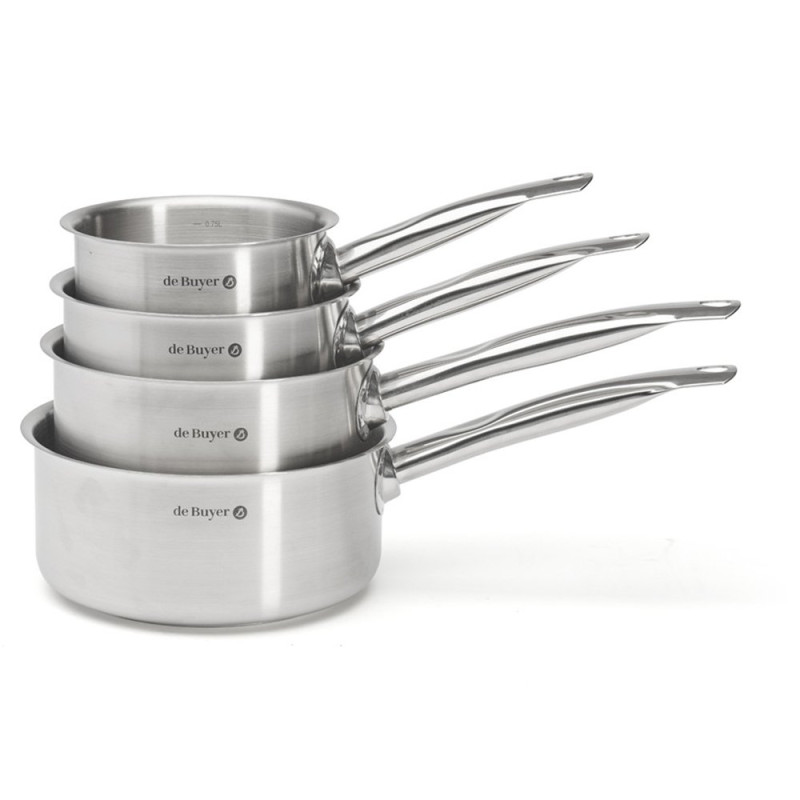 Lot de 4 casseroles inox Prim'Appety - ∅14,16,18,20