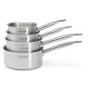 Lot de 4 casseroles inox Prim'Appety - ∅14,16,18,20