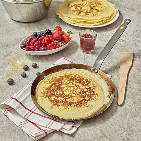 Poêle à crêpes Mineral B en acier - Compatible induction - Ø26 cm