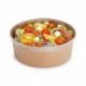 Boîte à salade 1000 ml en kraft brun