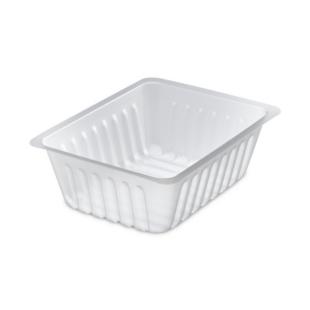 Barquette translucide charcutière  500 g - 14,3x11,1x4,9 cm
