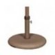 Base ronde parasol Eolo en ciment - taupe - 25 kg - Ø tube 5,5 cm - 48 cm de diamètre