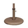 Base ronde parasol Eolo en ciment - taupe - 25 kg - Ø tube 5,5 cm - 48 cm de diamètre