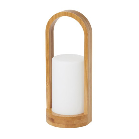 Lampe à LED Easy - support en bambou - Ø10x24 cm