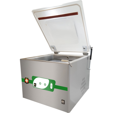 Machine sous-vide ECOGREEN 405 - pompe 20 m3/h - barre de soudure 405 mm - 60 kg - 560x580x530 mm