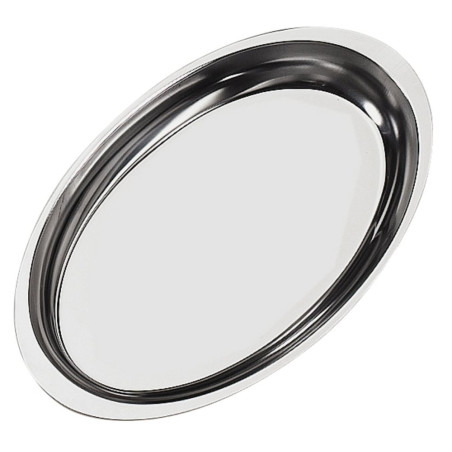 Plat à gratin oval Uni inox - 25x15 cm