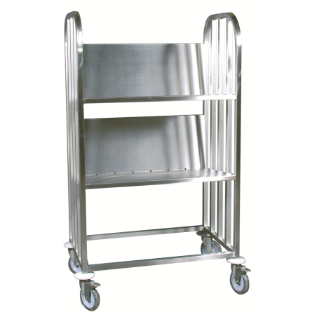 Chariot à vaisselle / plateaux - 2 niveaux - 930x670x1410 mm