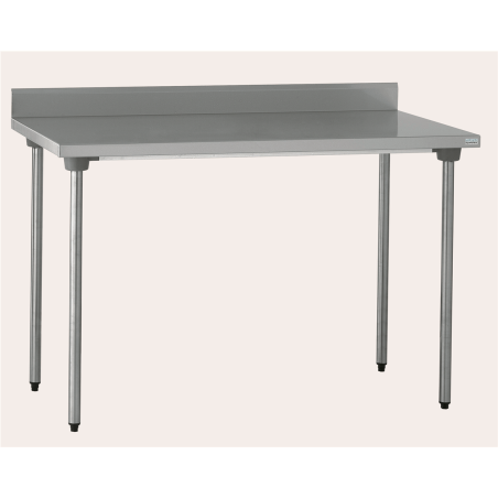 Table adossée inox sans étagère - sans roulettes - 1000x700x900 mm