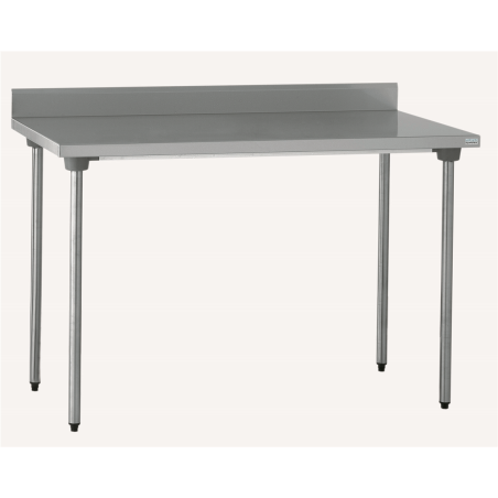Table adossée inox sans étagère - sans roulettes - 1400x700x900 mm
