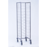 Chariot soudé - inox - 12 niveaux - pas de 125 mm - entrée par largeur 320/370 mm - 516x630x1790 mm