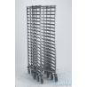 Echelle gastronorme encastrable, soudée inox et à glissières - 20 niveaux - GN 1/1 - 655x455x1785 mm