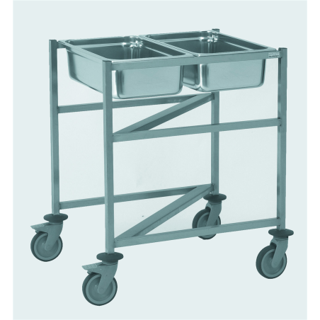 Cuvier GN - pour 2x GN 1/1 ou 1x GN 2/1 - 740x625x850 mm