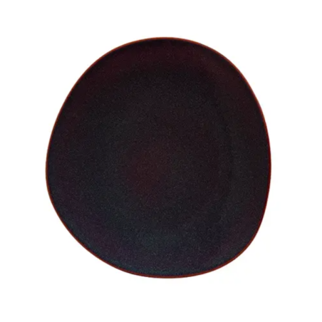 Assiette plate Nympheas - bleue - 28cm